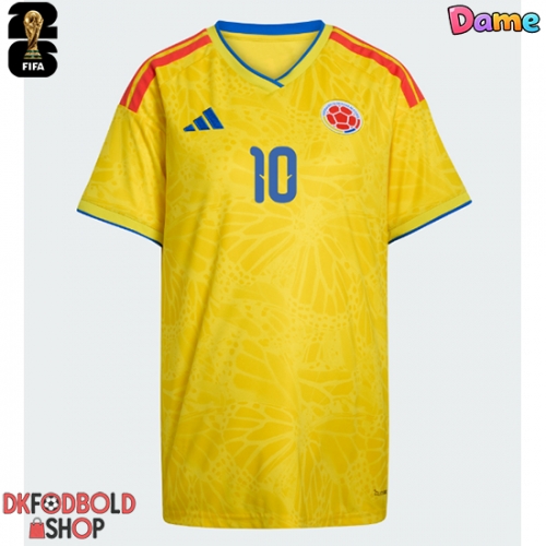 Colombia James Rodriguez #10 Hjemmebanetrøje Dame VM 2026 Kort ærmer